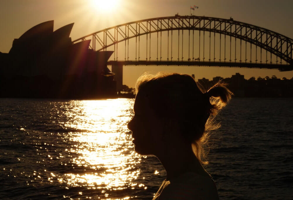 Zonsondergang in Sydney